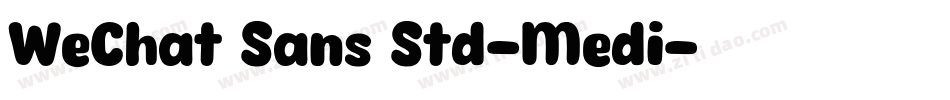 WeChat Sans Std-Medi字体转换